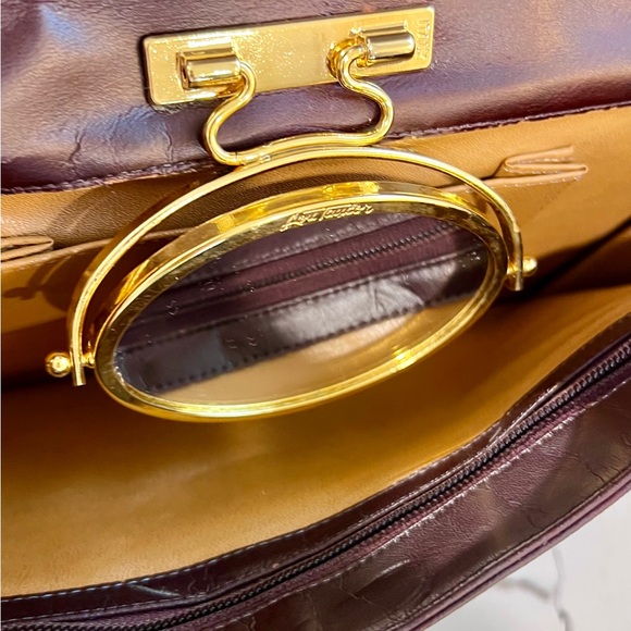 Vintage Lou Taylor Mod Wristlet Clutch | 1960s–1970s